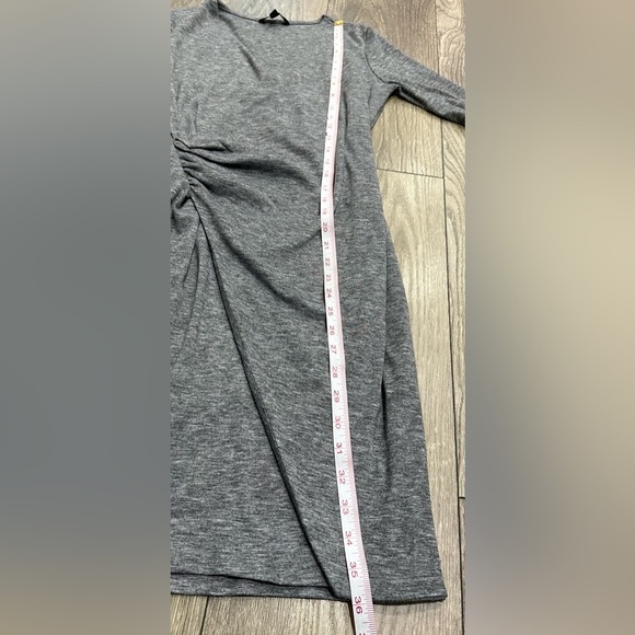 🌫️Banana Republic Charcoal Gray Soft Knit Bodycon Dress (XS) 🌫️ - Picture 9 of 12
